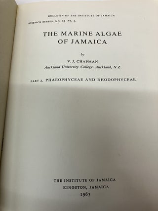 The Marine Algae of Jamaica
