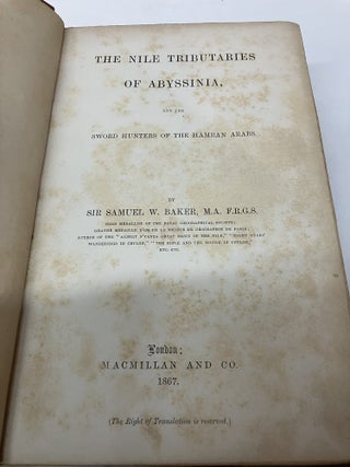 The Nile Tributaries of Abyssinia, and the Sword Hunters of the Hamran Arabs
