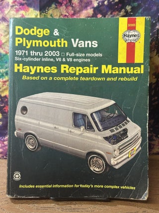 Item #116964 Dodge & Plymouth Vans 1971-2003: Haynes Repair Manual