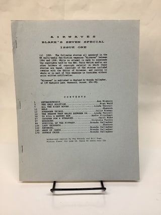 Item #117187 Airwaves, Blake's 7 Special Issue One: Blake's 7 Fan Fiction Zine, Fanzine