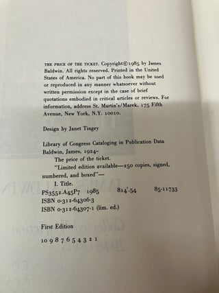 The Price of the Ticket: Collected Nonfiction, 1948-1985