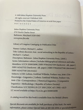 Leibniz Discovers Asia: Social Networking in the Republic of Letters
