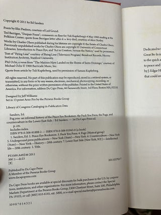 Fug You: An Informal History of the Peace Eye Bookstore, the Fuck You Press, the Fugs, and Counterculture in the Lower East Side
