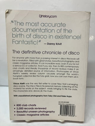 The Disco Files 1973-78: New York's Underground Week by Week By Vince Aletti