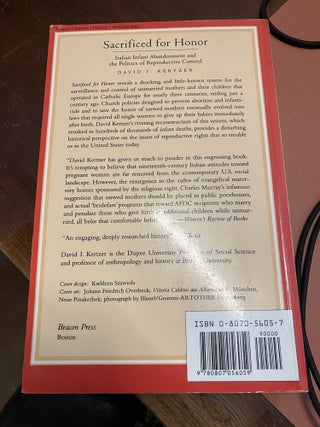 Sacrificed for Honor: Italian Infant Abandonment and the Politics of Reproductive Control