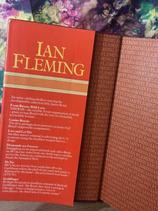 Ian Fleming: From Russia, With Love; Casino Royale; Live and Let Die; Diamonds are Forever; Dr No; Goldfinger