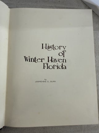History of Winter Haven Florida