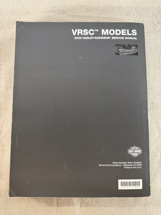 Harley Davidson 2008 VRSC Models Service Manual 99501-08
