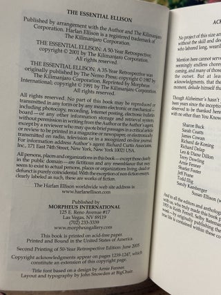 The Essential Ellison: A 50 Year Retrospective