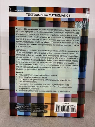 Advanced Linear Algebra (Textbooks in Mathematics)
