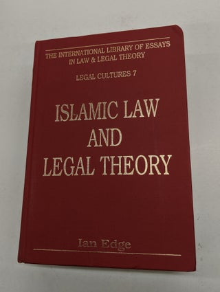 Item #38 Islamic Law and Legal Theory. Ian Edge