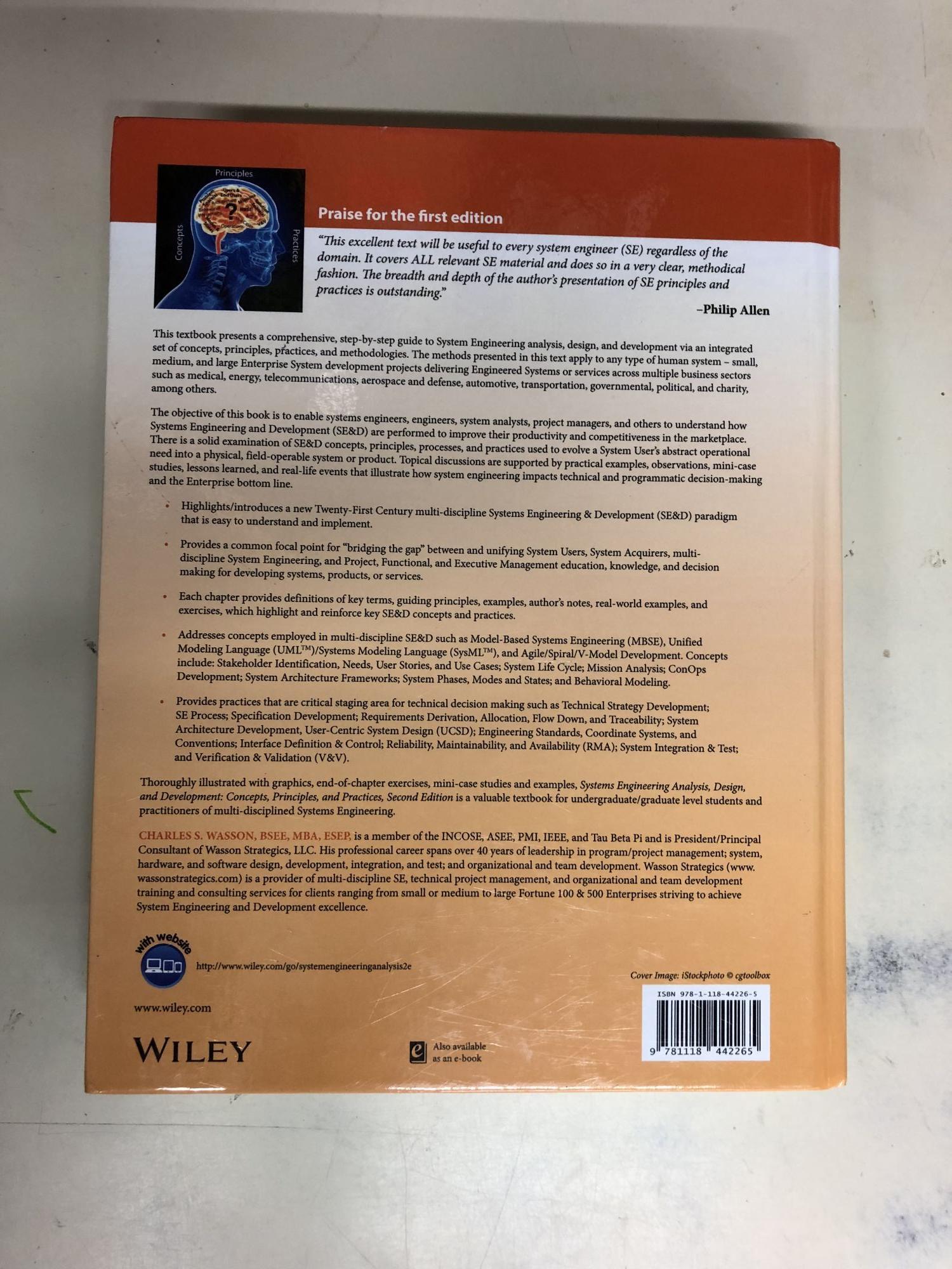 System Engineering Analysis, Design, and Development: Concepts ...