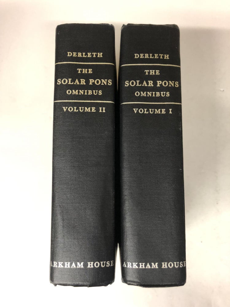 Item #64085 Solar Pons Omnibus (two volume set). August Derleth.
