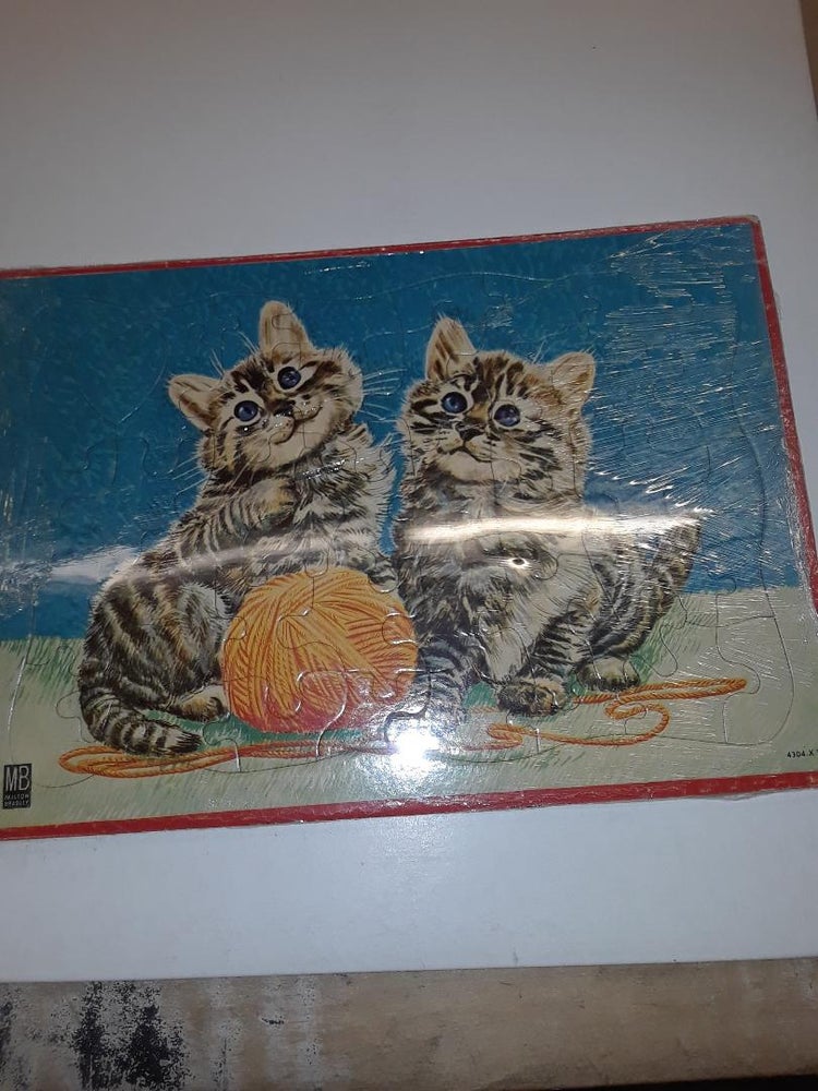 Item #64394 Cat Puzzle. Milton Bradley.