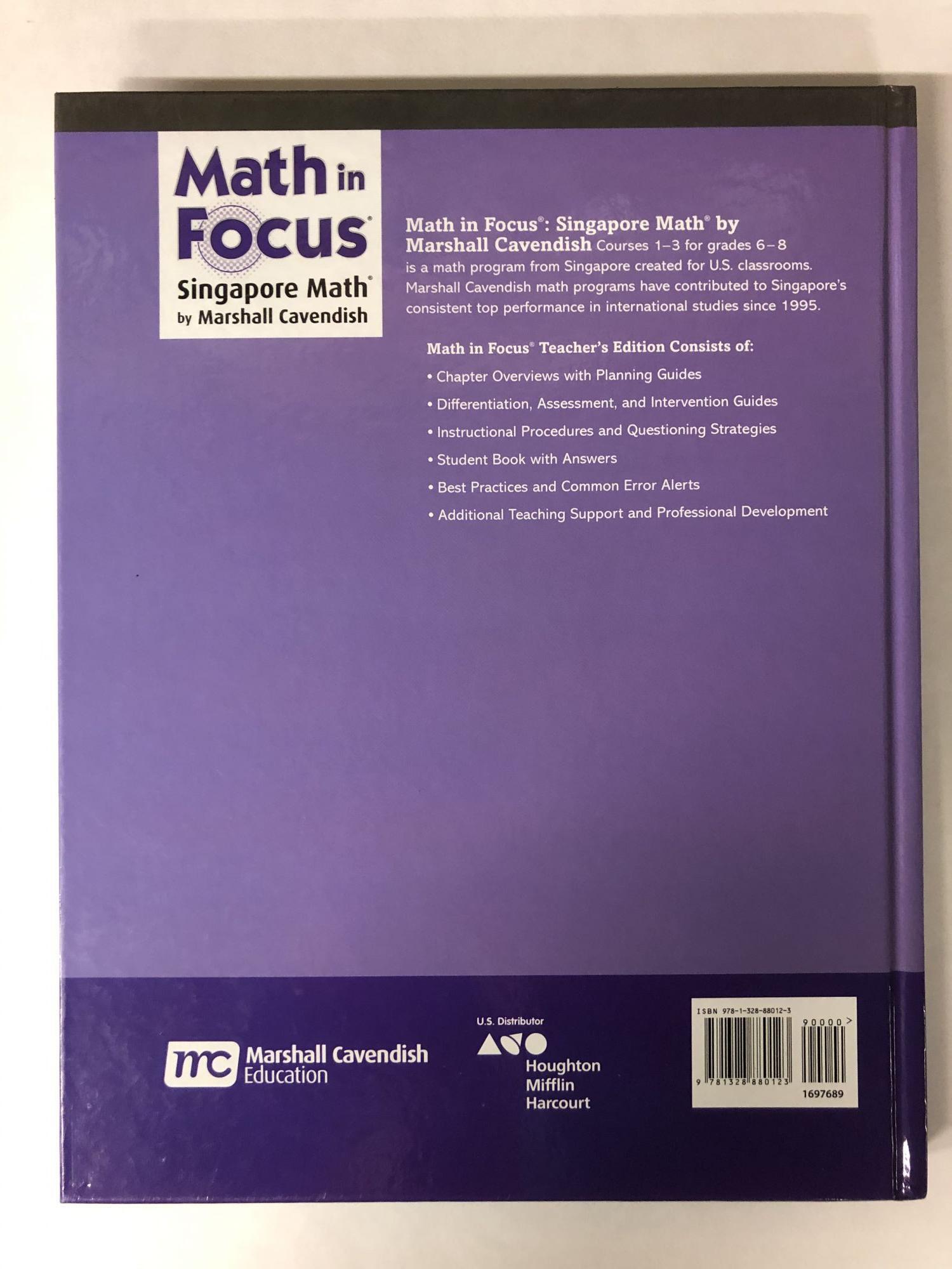Math in Focus, the Singapore Approach: Grade 8 | Houghton Mifflin