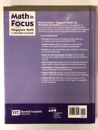 Math in Focus (STA): Student Edition Volume A Course 3 2018