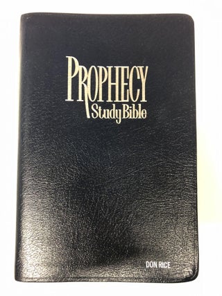 Item #64555 New King James Version Indexed Prophecy Study Bonded Leather Blue (Bonded Leather