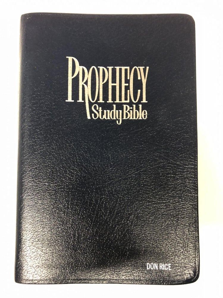 Item #64555 New King James Version Indexed Prophecy Study Bonded Leather Blue (Bonded Leather)