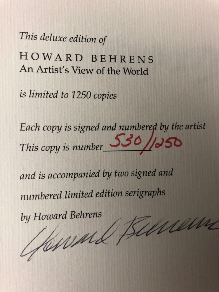 Item #64774 An Artists View of the World. Howard Behrens.