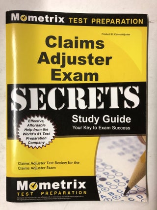 Item #65298 Claims Adjuster Exam Secrets Study Guide: Claims Adjuster Test Review for the Claims...