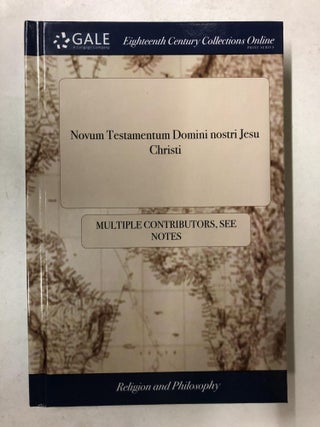Item #65593 Novum Testamentum Domini nostri Jesu Christi: interprete Theodoro Beza. (Latin...