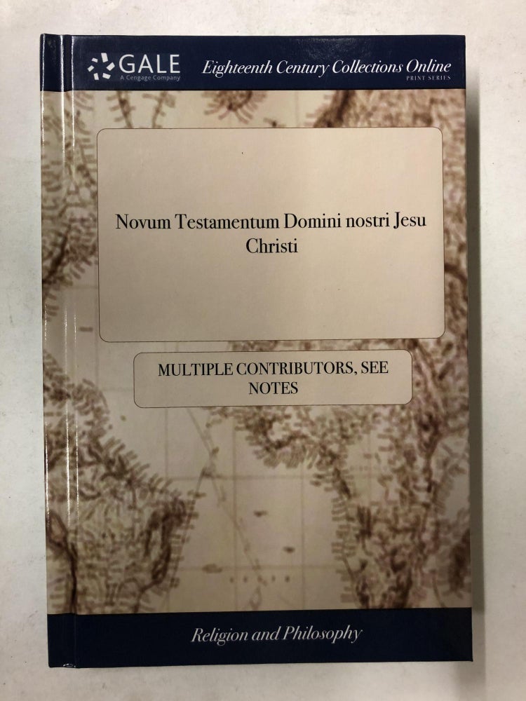 Item #65593 Novum Testamentum Domini nostri Jesu Christi: interprete Theodoro Beza. (Latin Edition). Multiple Contributors.