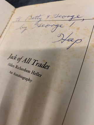 Jack of All Trades : Alden Richardson Hefler, an Autobiography