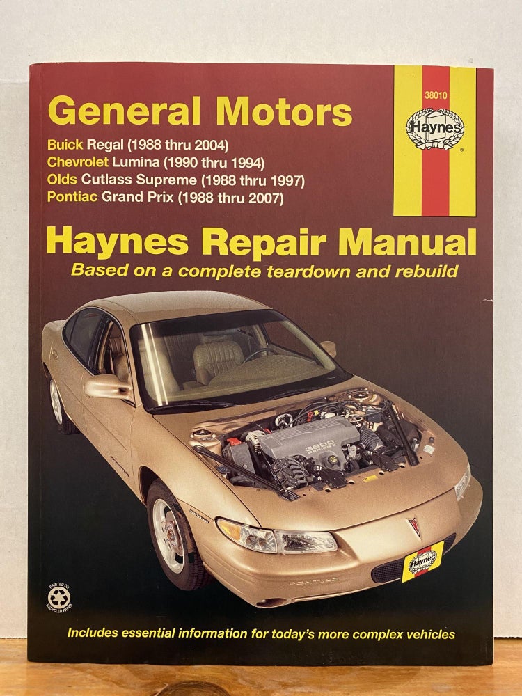 Item #65763 GM: FWD models of Buick Regal (88-04), Chevrolet Lumina (1990-1994), Olds Cutlass Supreme (88-97), & Pontiac Grand Prix (88-07) Haynes Repair Manual. Haynes.