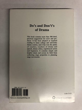 Do's and Don'ts of Drama