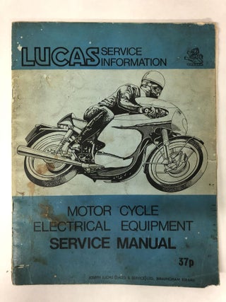 Item #65778 Lucas Service Information (Motor Cycle Electrical Equipment Service Manual, No. 3152....
