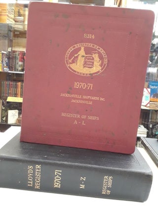 Item #66126 Lloyd's Register 1970-1971. Lloyd's Register of Shipping