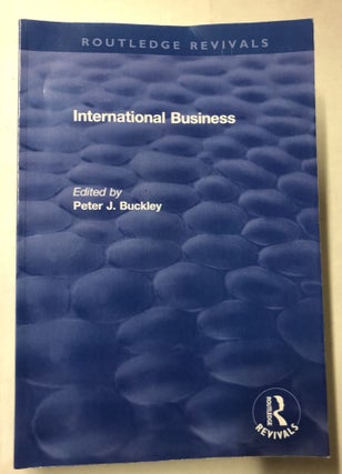Item #66206 International Business. Peter Buckley