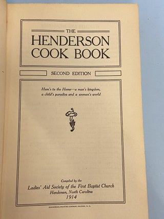 The Henderson Cook Book