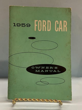 Item #66620 1959 Ford Car: Owner's Manual