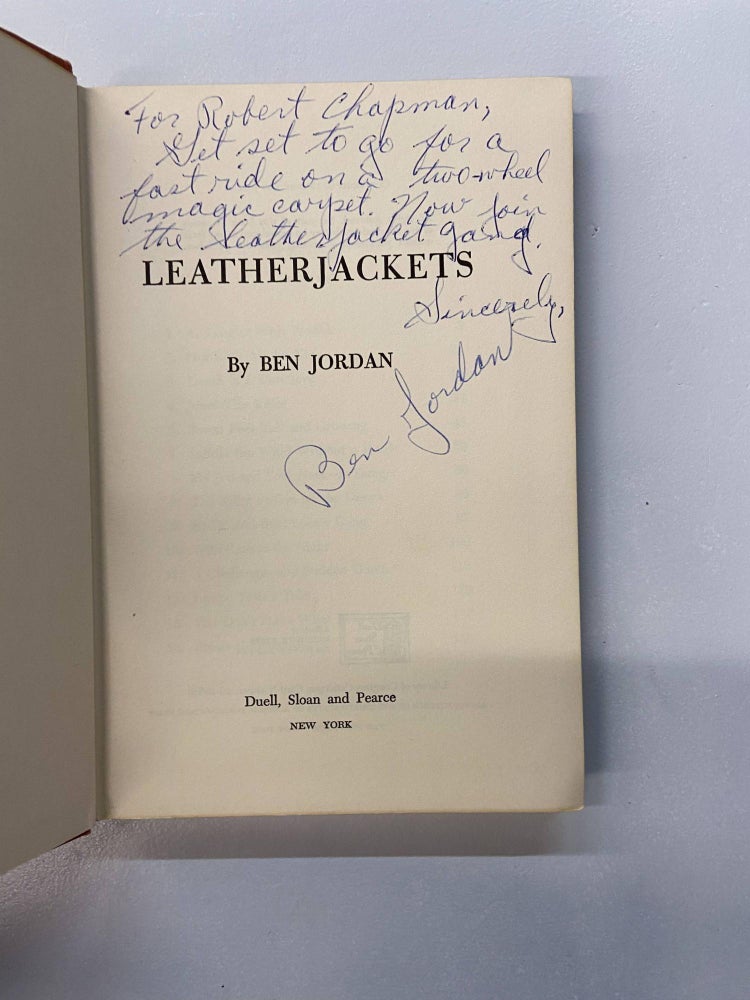 Item #66917 Leatherjackets. Ben Jordan.