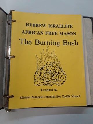 Item #67234 Hebrew Israelite African Free Mason. Minister Natheniel Jeremiah Ben Zaddik Yisrael