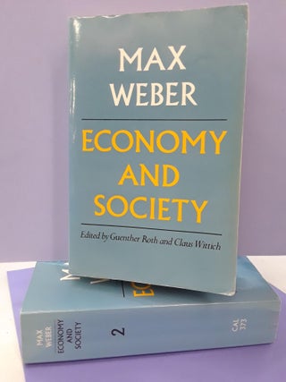 Item #67689 Economy and Society. Max Weber