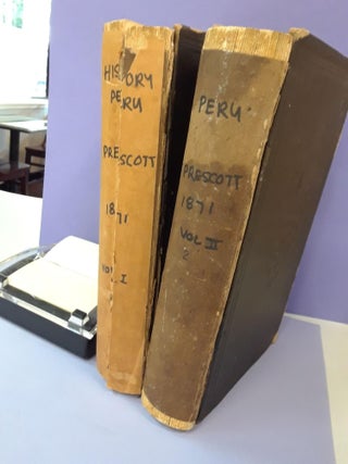 Item #67690 History of the Conquest of Peru. William Prescott