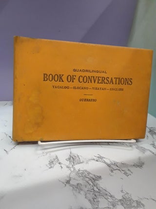 Item #68016 Quadrilingual Book of Conversations. Angel V. Guerrero