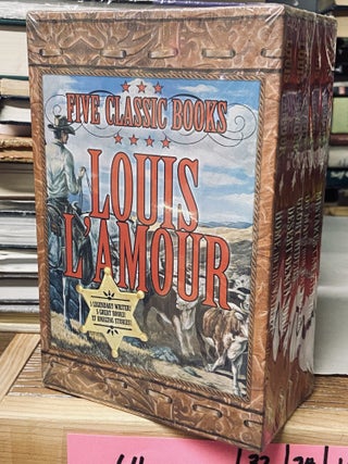 Item #69220 Louis L'Amour Box Set: Five Western Classics. Louis L'Amour