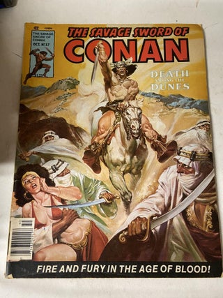 Item #69421 The Savage Sword of Conan, #57 Death Among the Dunes. Roy Thomas, Jim Shooter