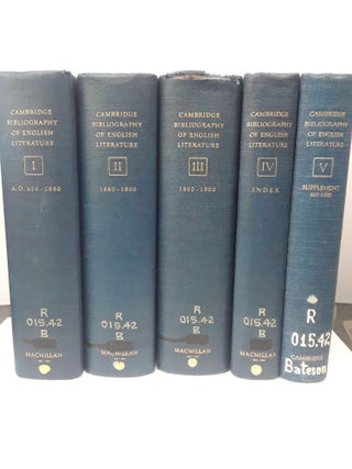 Item #69443 The Cambridge Bibliography of English Literature. F. W. Bateson