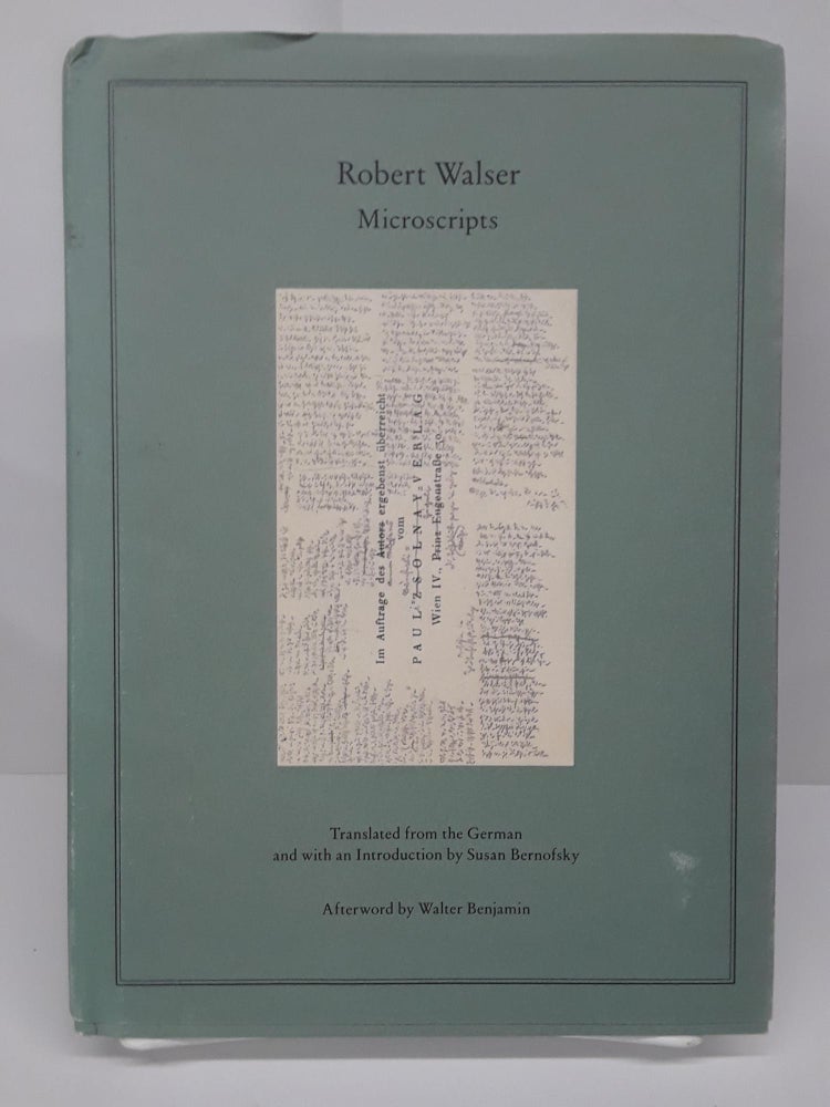Item #69508 Microscripts. Robert Walser.