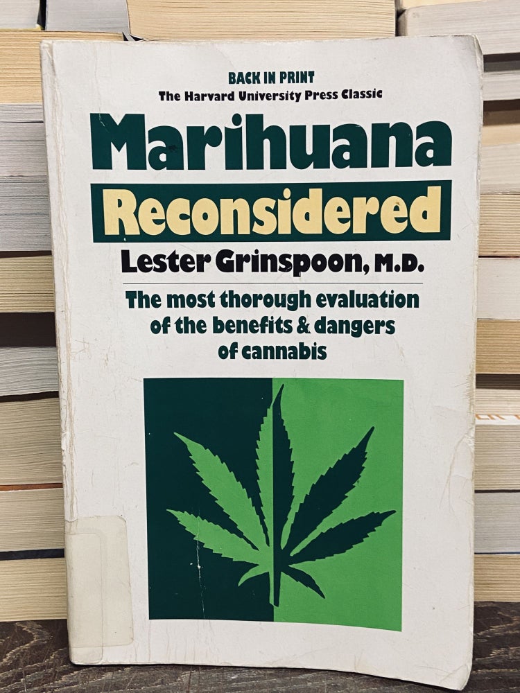 Item #70010 Marihuana Reconsidered. Lester Grinspoon.