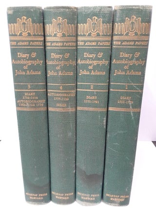 Item #70102 Diary and Autobiography of John Adams. L. H. Butterfield