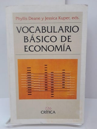 Item #70148 Vocabulario Básico de Economía. Phyllis Deane