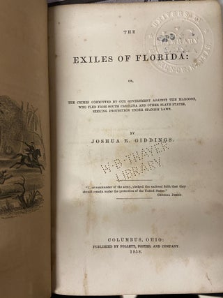 Item #70173 The Exiles of Florida. Joshua Giddings