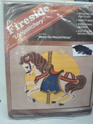 Item #70597 Fireside "Longstitchery" : Merry-Go-Round Horse. Terri Vonderloh