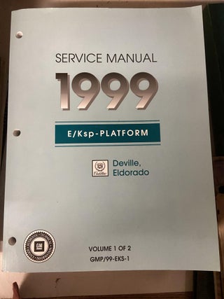 Item #71176 1999 Cadillac DeVille and Eldorado Service Manual (Two Volume Set