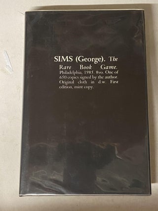 Item #71367 The Rare Book Game. George Sims